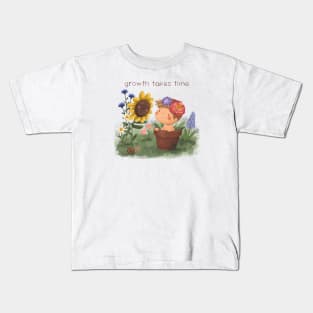 Growth takes time Kids T-Shirt